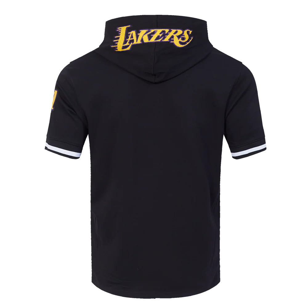 NBA LOS ANGELES LAKERS LUKA DONCIC #77 CLASSIC PNN MEN'S SS PO HOODI (BLACK) - Image 3