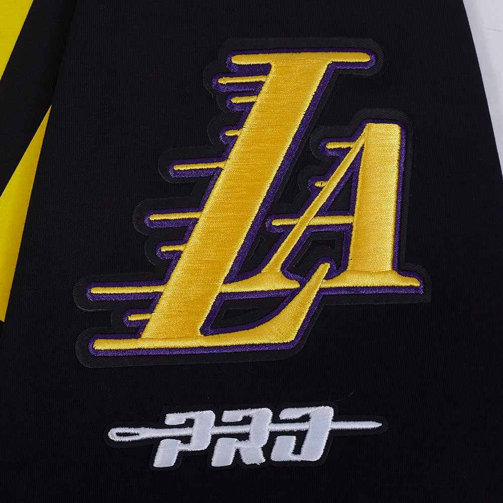NBA LOS ANGELES LAKERS LUKA DONCIC #77 CLASSIC PNN MEN'S SS PO HOODI (BLACK) - Image 6