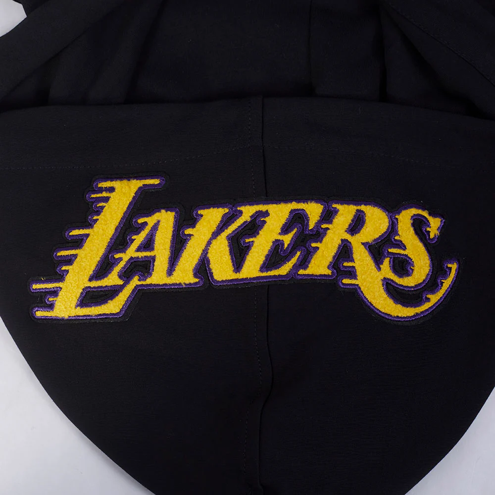 NBA LOS ANGELES LAKERS LUKA DONCIC #77 CLASSIC PNN MEN'S SS PO HOODI (BLACK) - Image 8