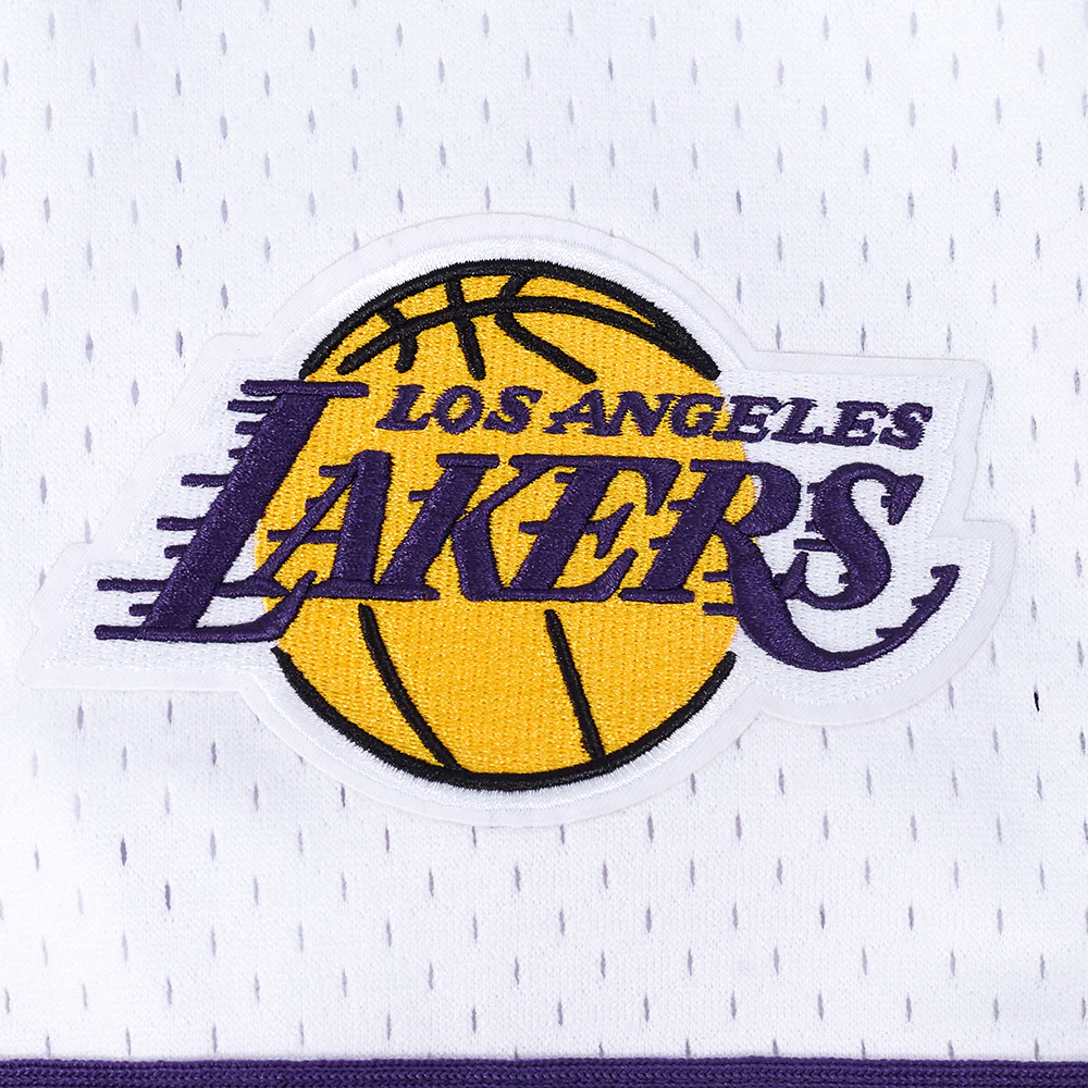 NBA LOS ANGELES LAKERS LUKA DONCIC #77 CLASSIC MESH PNN MEN'S MESH B (WHITE/PURPLE/YELLOW) - Image 6