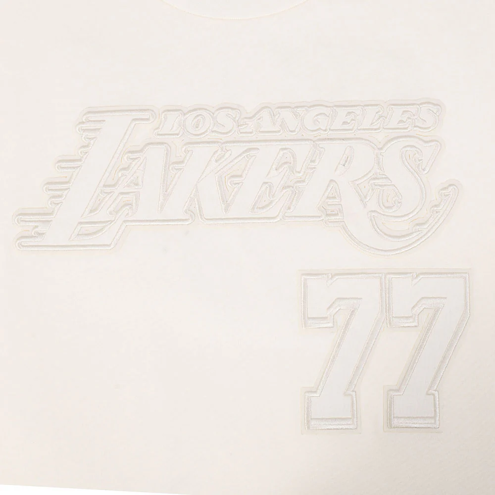NBA LOS ANGELES LAKERS LUKA DONCIC #77 NEUTRAL PNN MEN'S CJ DROP SHOULDER TEE (EGGSHELL) - Image 11