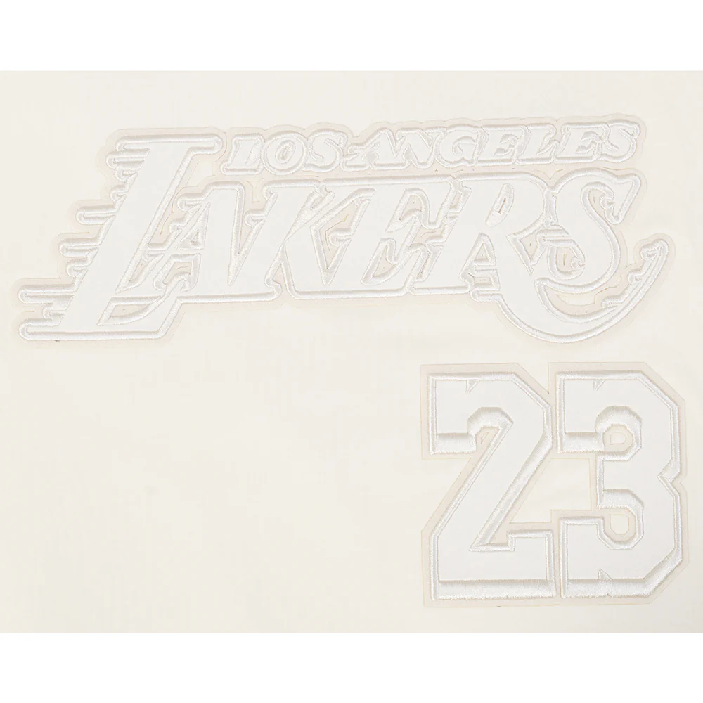 NBA LOS ANGELES LAKERS LEBRON JAMES #23 NEUTRAL PNN MEN'S CJ DROP SHOULDER TEE (EGGSHELL) - Image 11