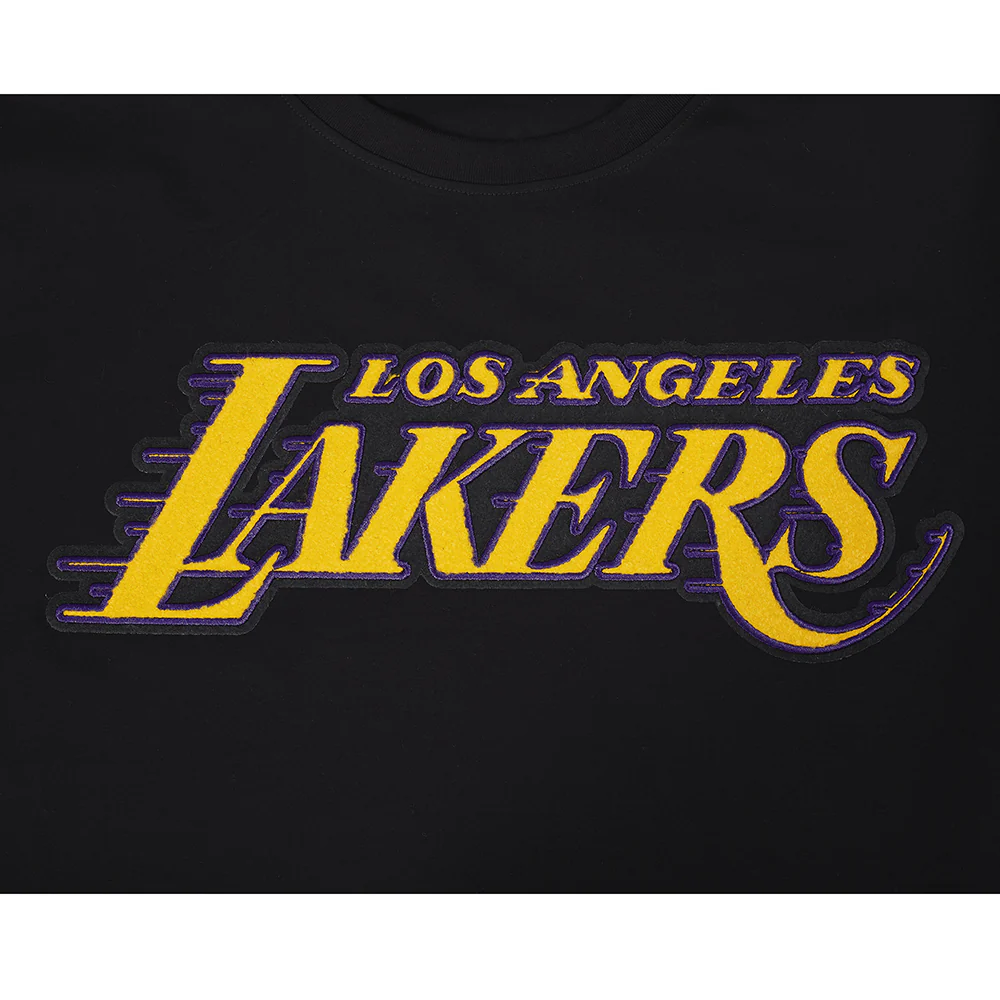 NBA LOS ANGELES LAKERS LEBRON JAMES #23 CLASSIC PNN MEN'S SJ TEE (BLACK) - Image 7