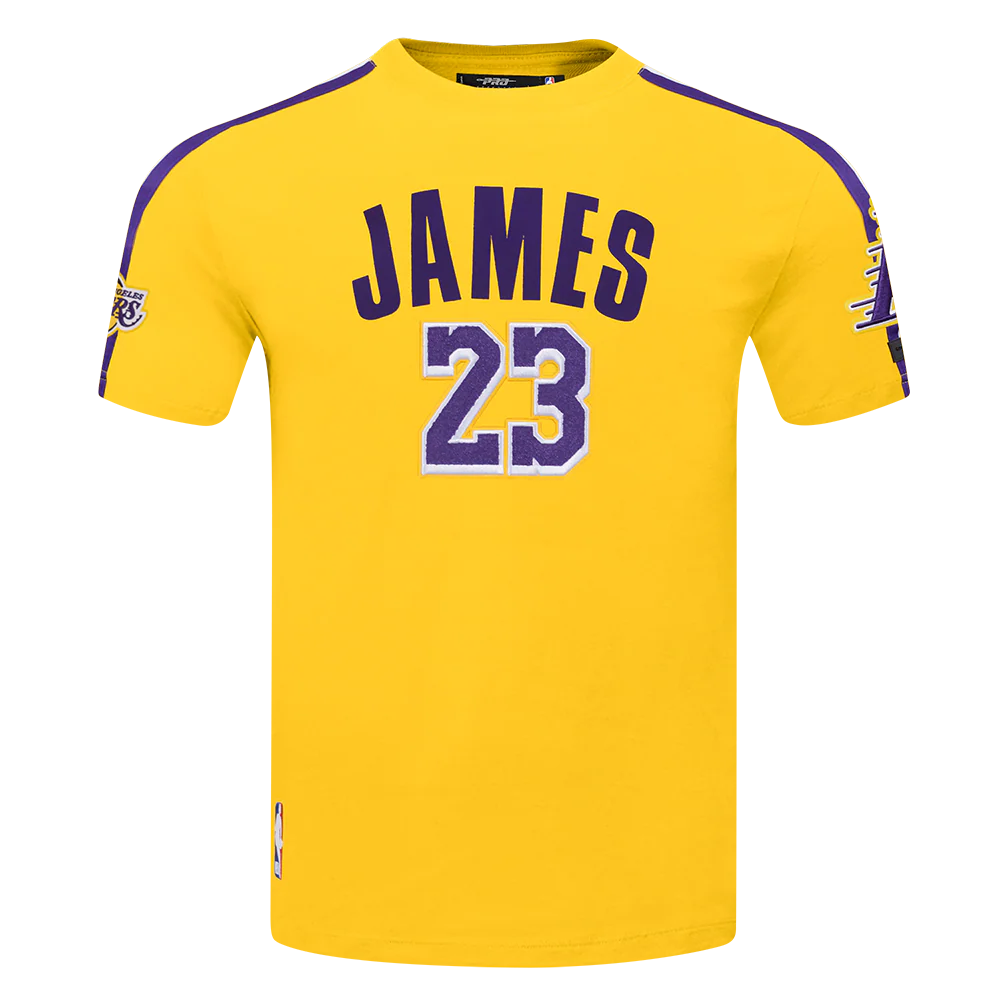 NBA LOS ANGELES LAKERS LEBRON JAMES #23 CLASSIC PNN MEN'S SJ TAPING (YELLOW/PURPLE)