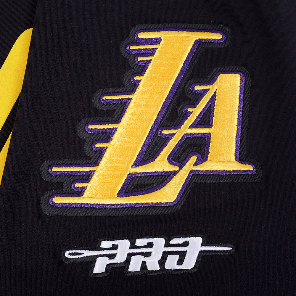 NBA LOS ANGELES LAKERS LeBron James #23 CLASSIC PNN MEN'S SJ TEE 2.0 (BLACK) - Image 7
