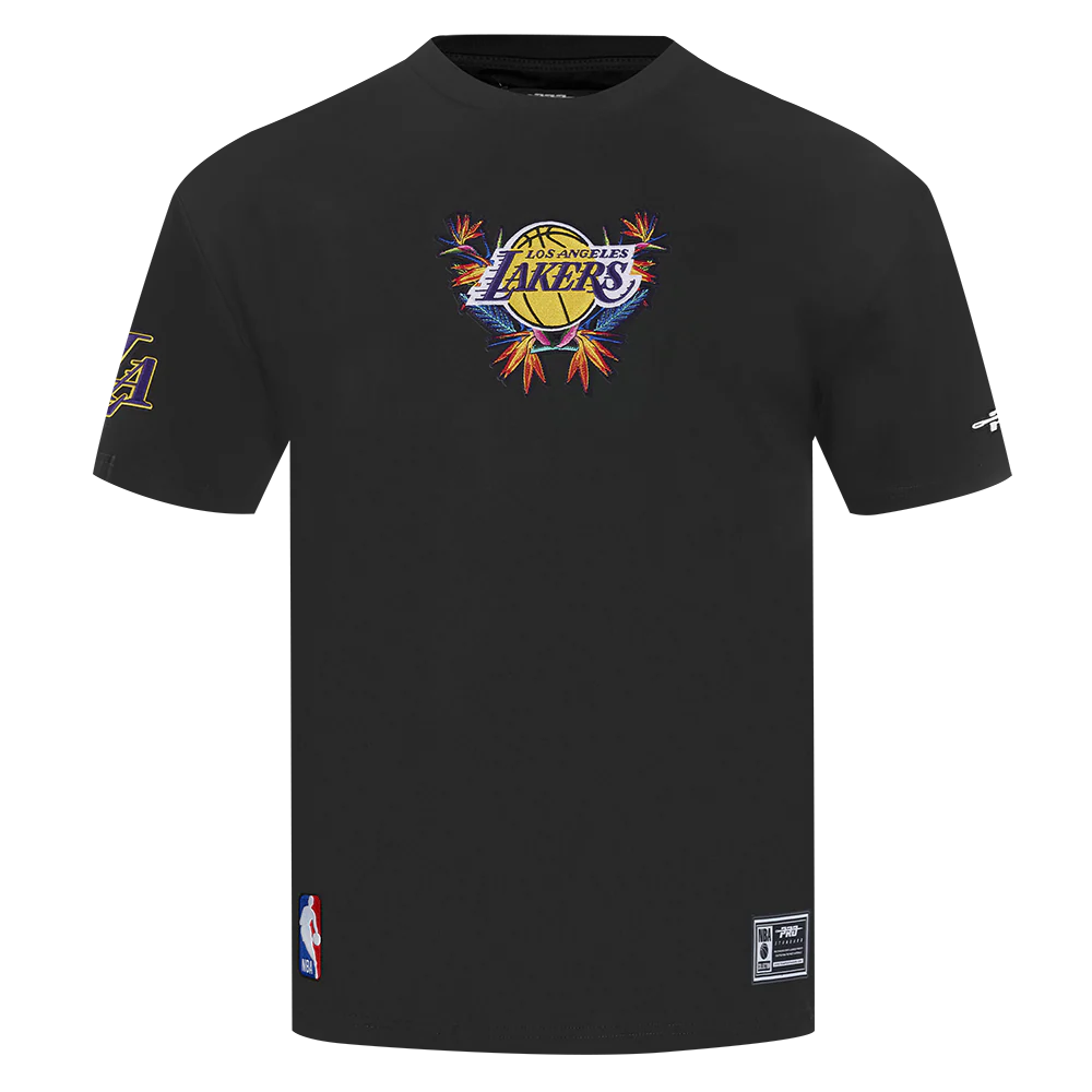NBA LOS ANGELES LAKERS PARADISE MEN'S S/S TEE (BLACK) - Image 3