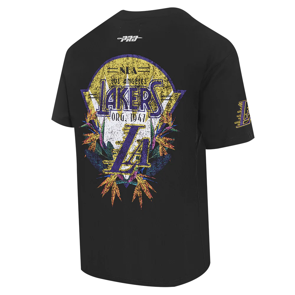 NBA LOS ANGELES LAKERS PARADISE MEN'S S/S TEE (BLACK) - Image 6