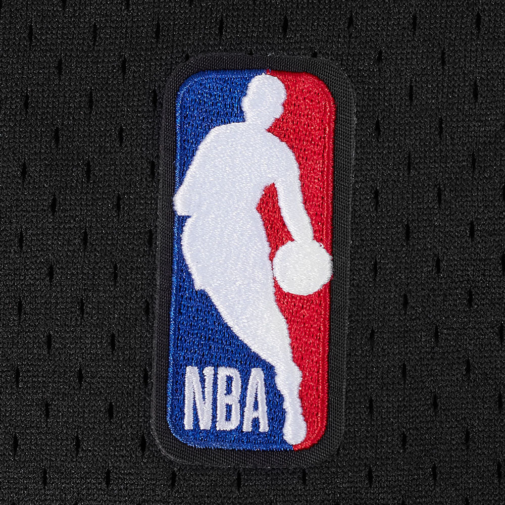 NBA LOS ANGELES LAKERS LEBRON JAMES #23 CLASSIC MESH PNN MEN'S MESH BUTTON DOWN SHIRT (BLACK/PURPLE) - Image 10