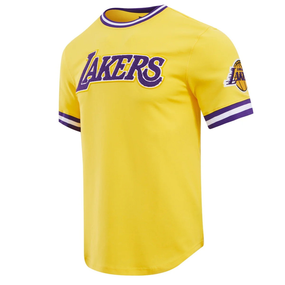 NBA LOS ANGELES LAKERS CLASSIC CHENILLE MEN'S TEE (YELLOW) - Image 2