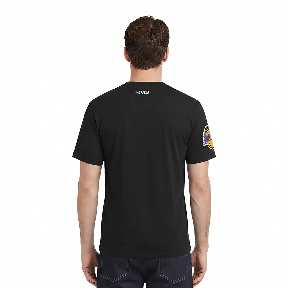 NBA LOS ANGELES LAKERS LEBRON JAMES #6 DRIVE MEN'S TEE (BLACK) - Image 2