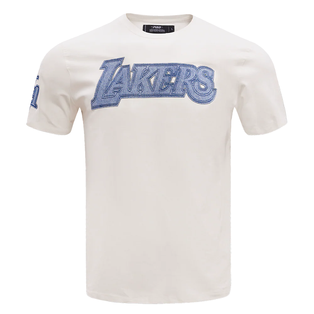 NBA LOS ANGELES LAKERS VARSITY BLUES MEN'S TEE (LINEN)