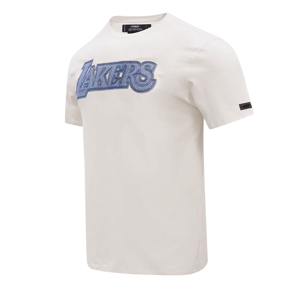 NBA LOS ANGELES LAKERS VARSITY BLUES MEN'S TEE (LINEN) - Image 2