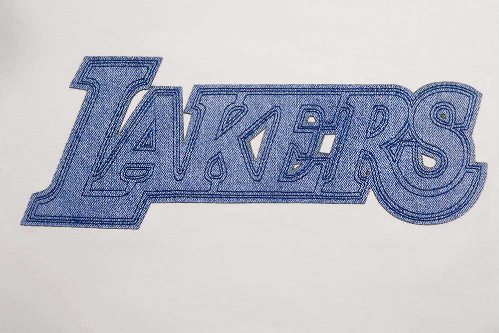 NBA LOS ANGELES LAKERS VARSITY BLUES MEN'S TEE (LINEN) - Image 5