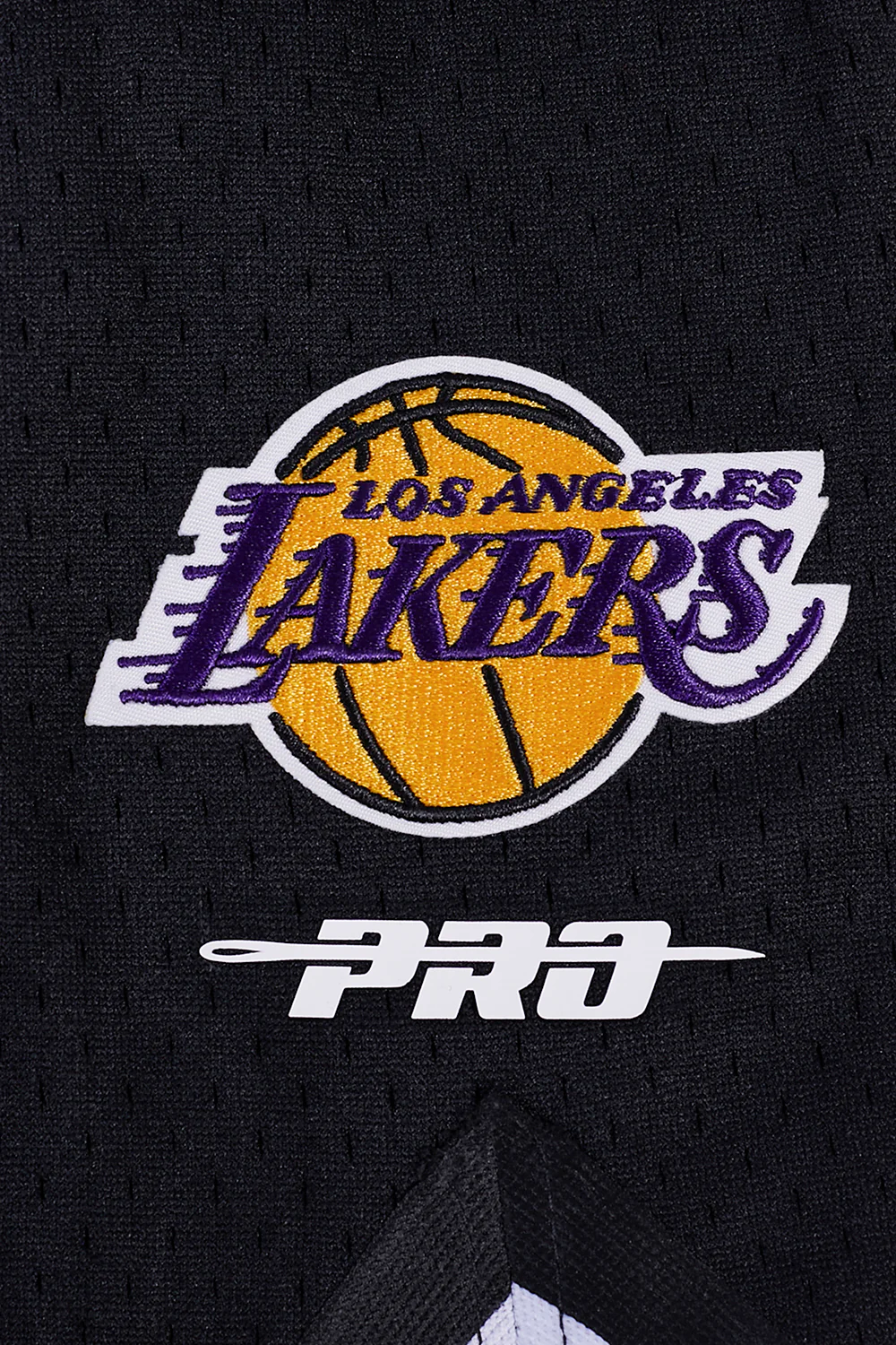NBA LOS ANGELES LAKERS SCRIPT TAIL MEN'S DOUBLE KNIT 2.0 SHORT (WHITE/BLACK) - Image 5