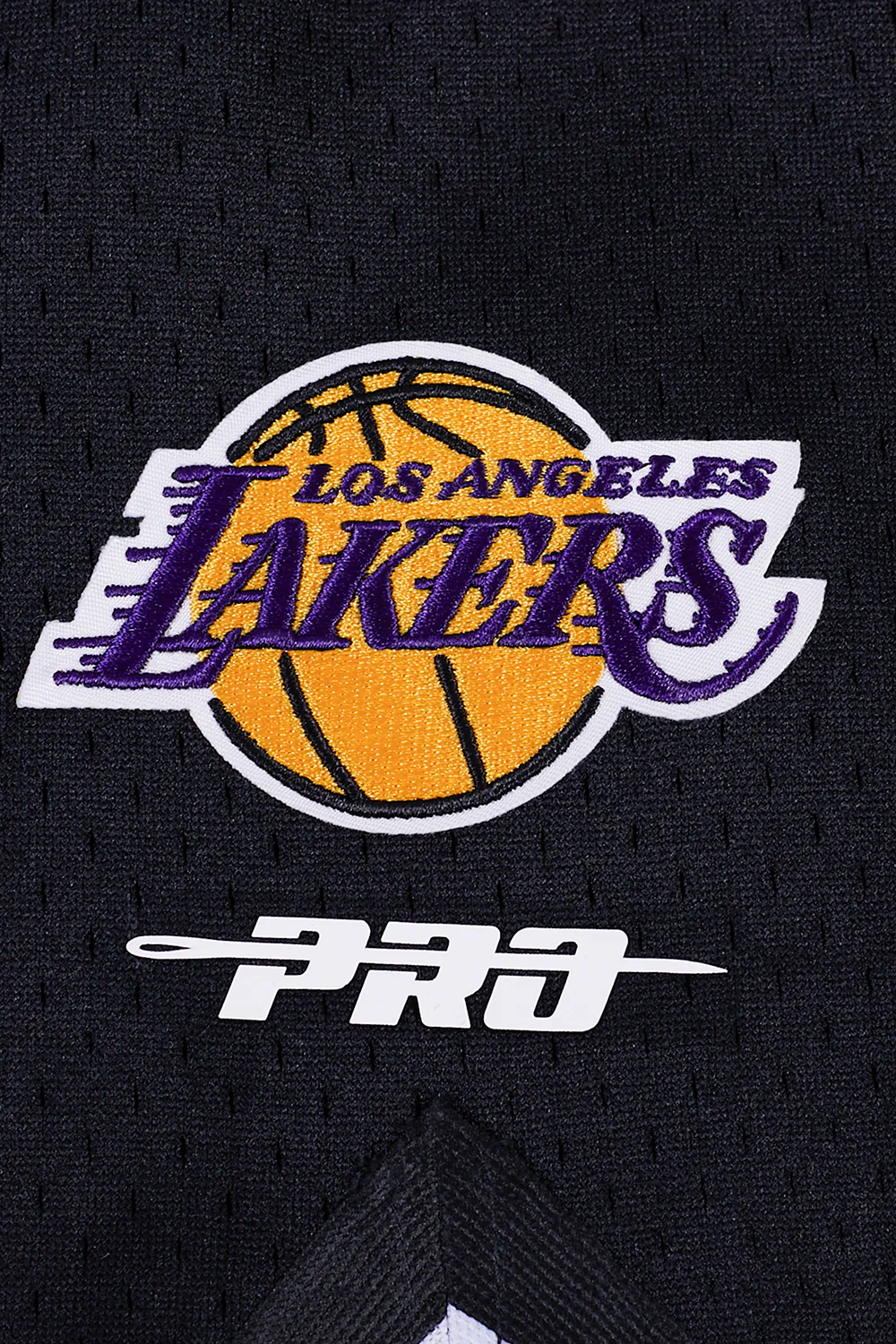 NBA LOS ANGELES LAKERS SCRIPT TAIL MEN'S DOUBLE KNIT 2.0 SHORT (WHITE/BLACK) - Image 9