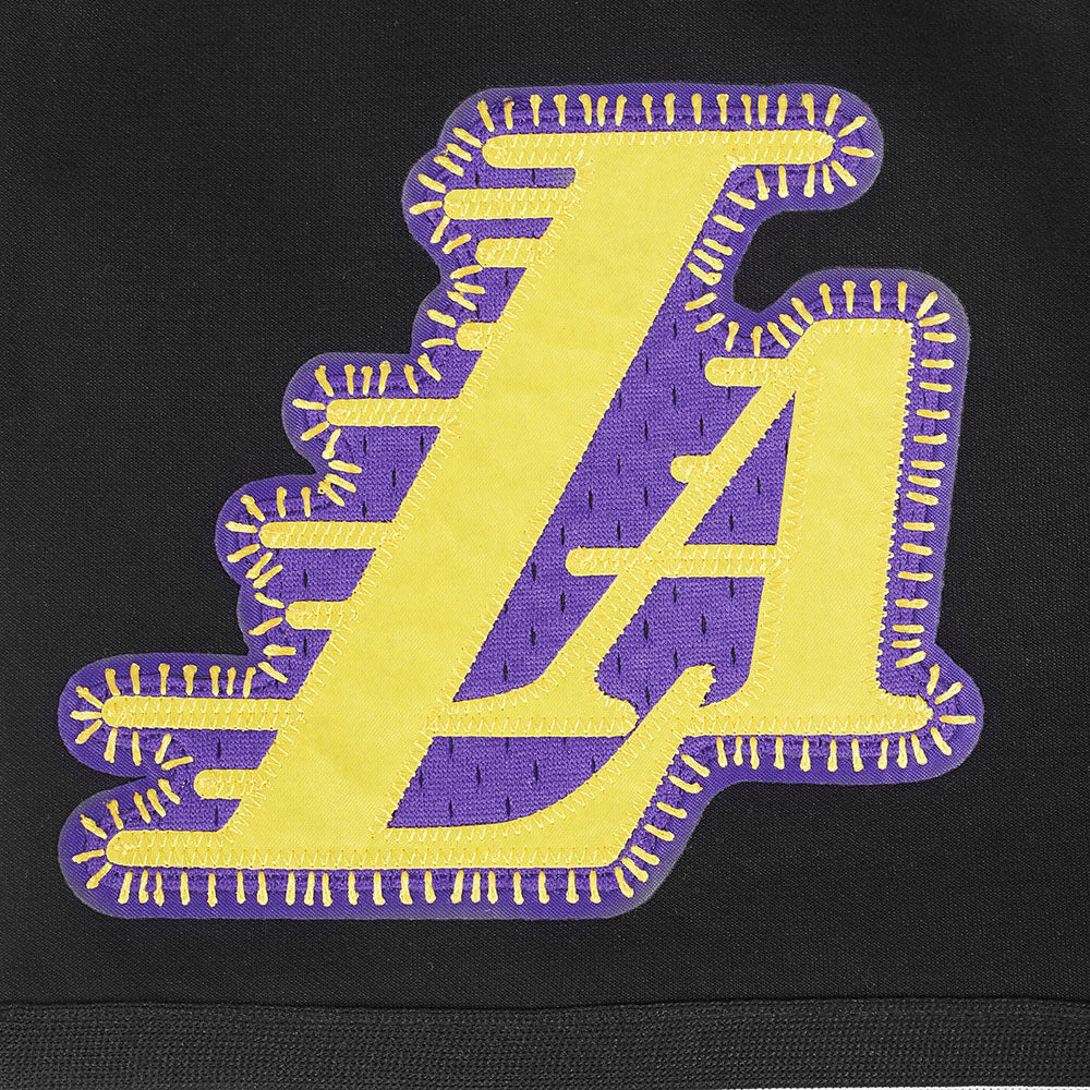 NBA LOS ANGELES LAKERS DIY PICK STITCH MEN'S DOUBLE KNIT 2.0 SHORT (BLACK) - Image 6