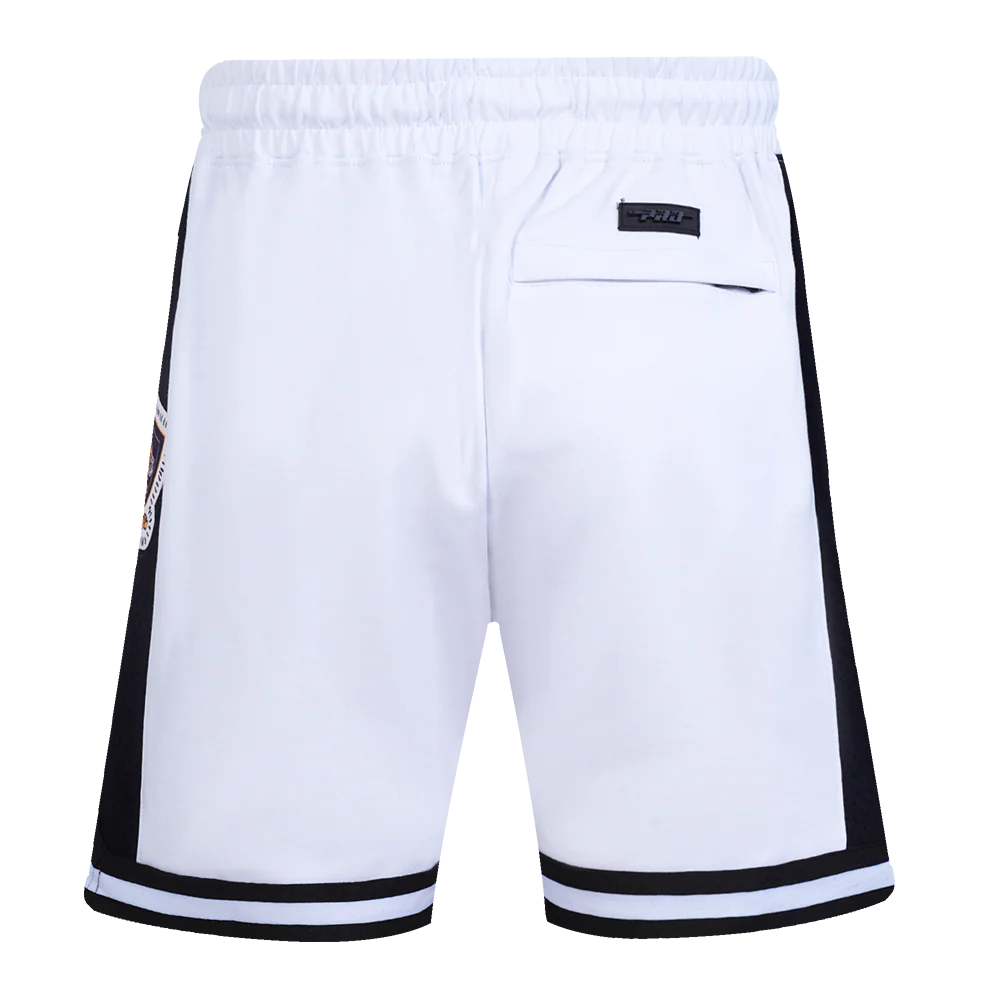 NBA LOS ANGELES LAKERS DIY PICK STITCH MEN'S DOUBLE KNIT 2.0 SHORT (WHITE/BLACK) - Image 4