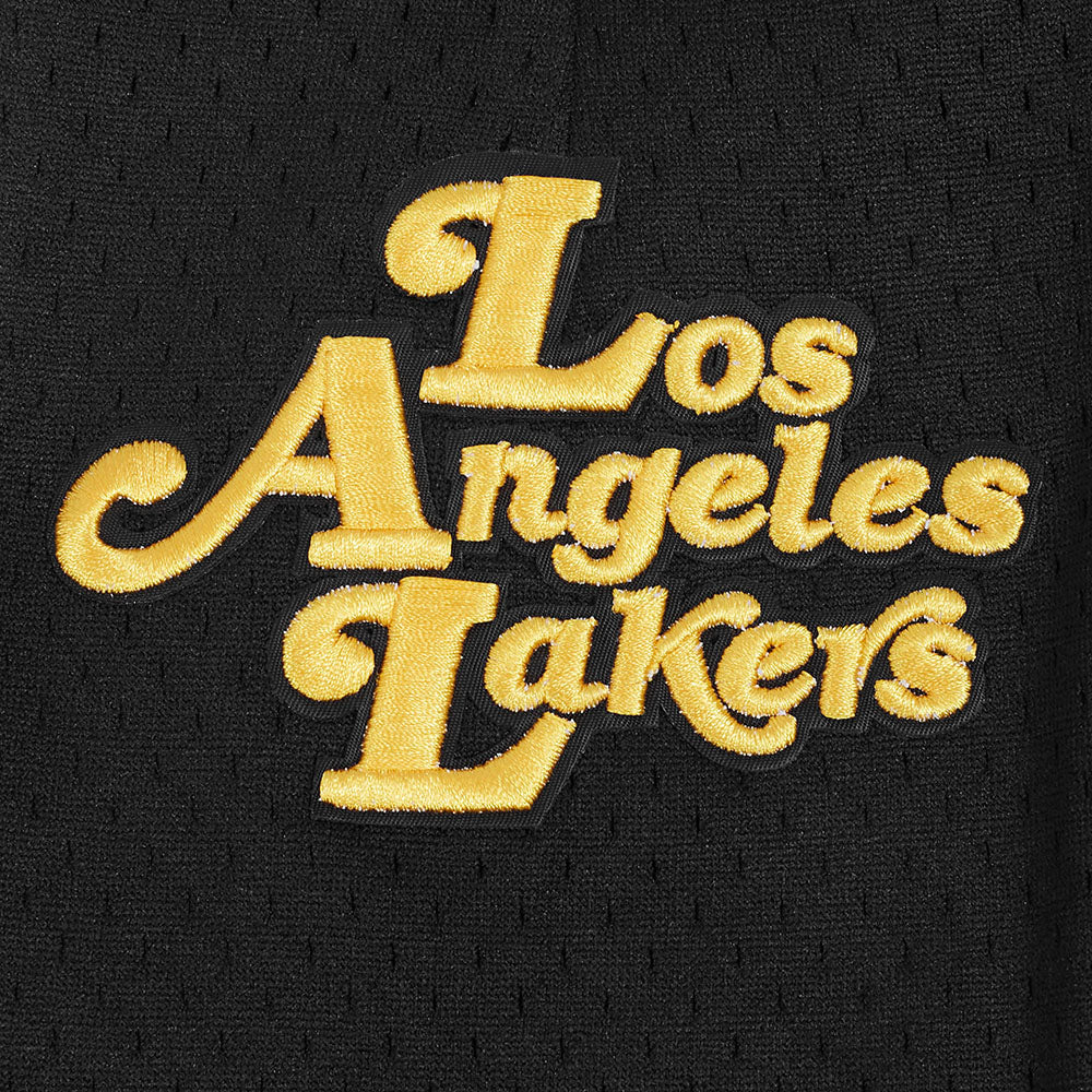 NBA LOS ANGELES LAKERS SOUVENIR MEN'S MESH SHORT (BLACK) - Image 12