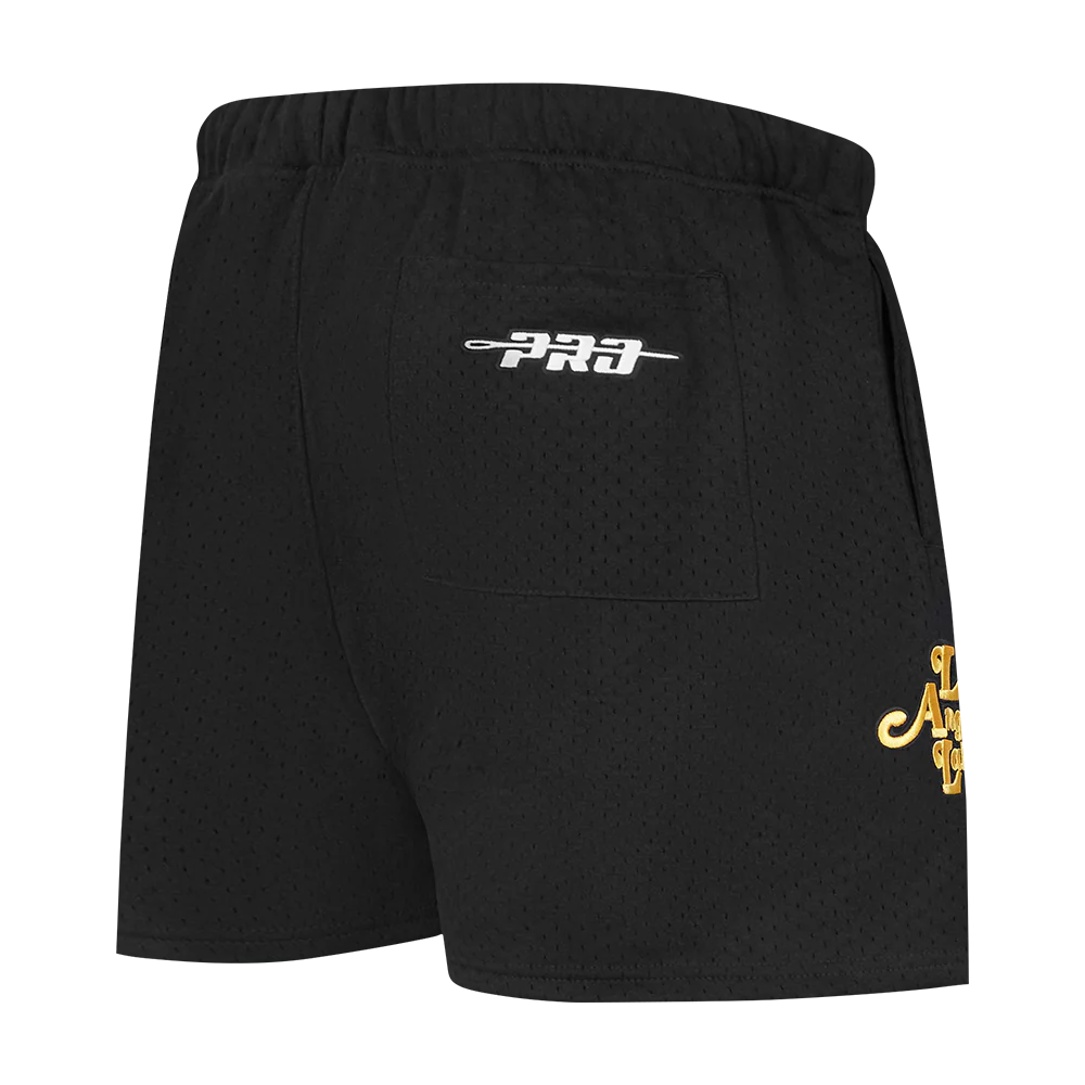 NBA LOS ANGELES LAKERS SOUVENIR MEN'S MESH SHORT (BLACK) - Image 6
