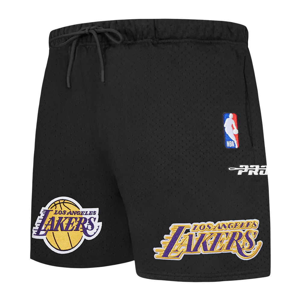 NBA LOS ANGELES LAKERS SOUVENIR MEN'S MESH SHORT (BLACK) - Image 7