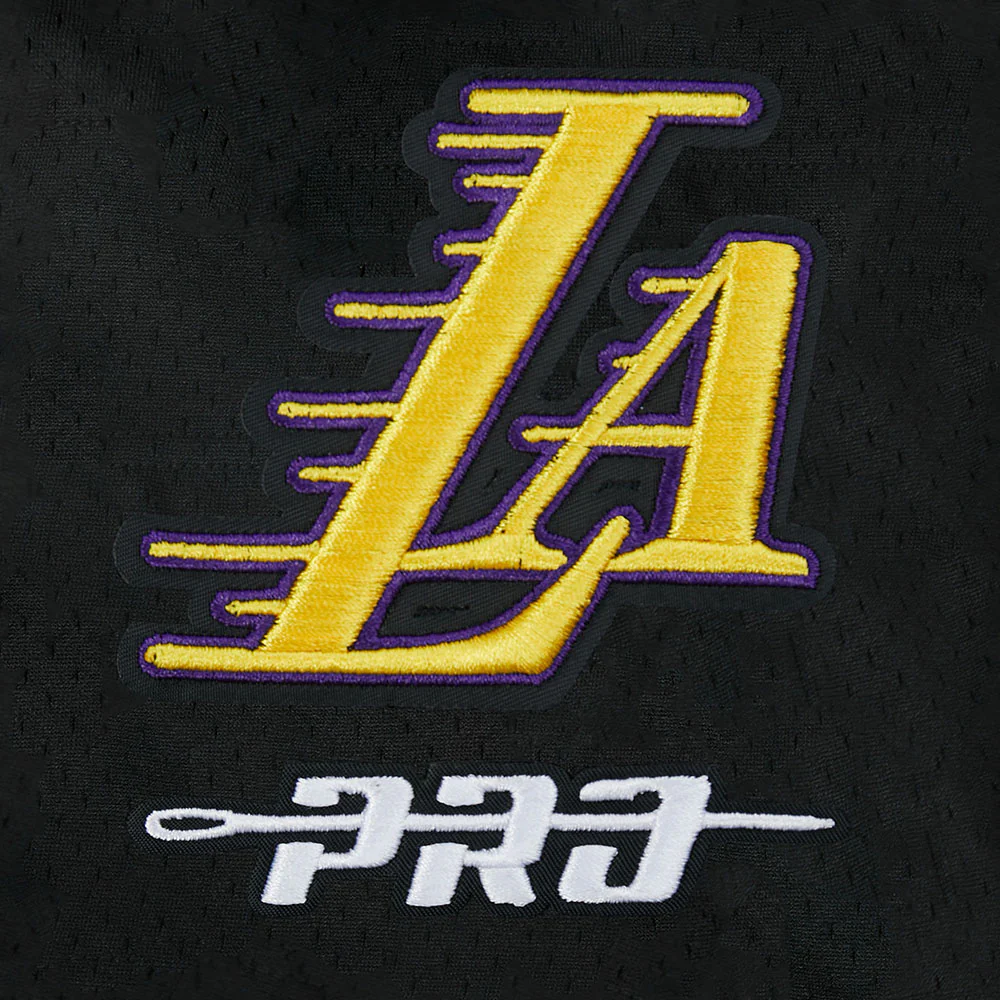 NBA LOS ANGELES LAKERS LUKA DONCIC #77 CLASSIC MESH PNN MEN'S MESH SHORT (BLACK) - Image 8