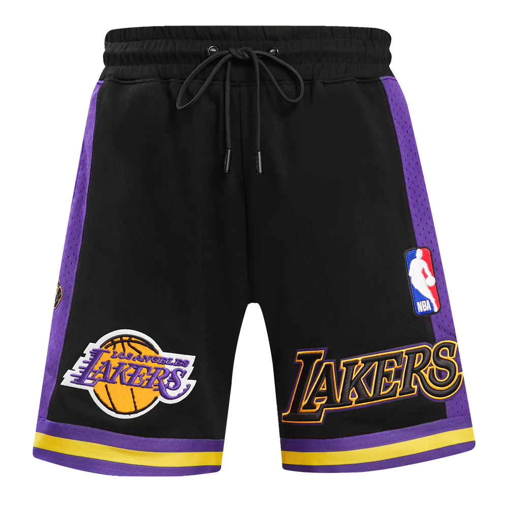 NBA LOS ANGELES LAKERS RETRO CLASSIC MEN'S 2.0 SHORT (BLACK/PURPLE/YELLOW) - Image 4
