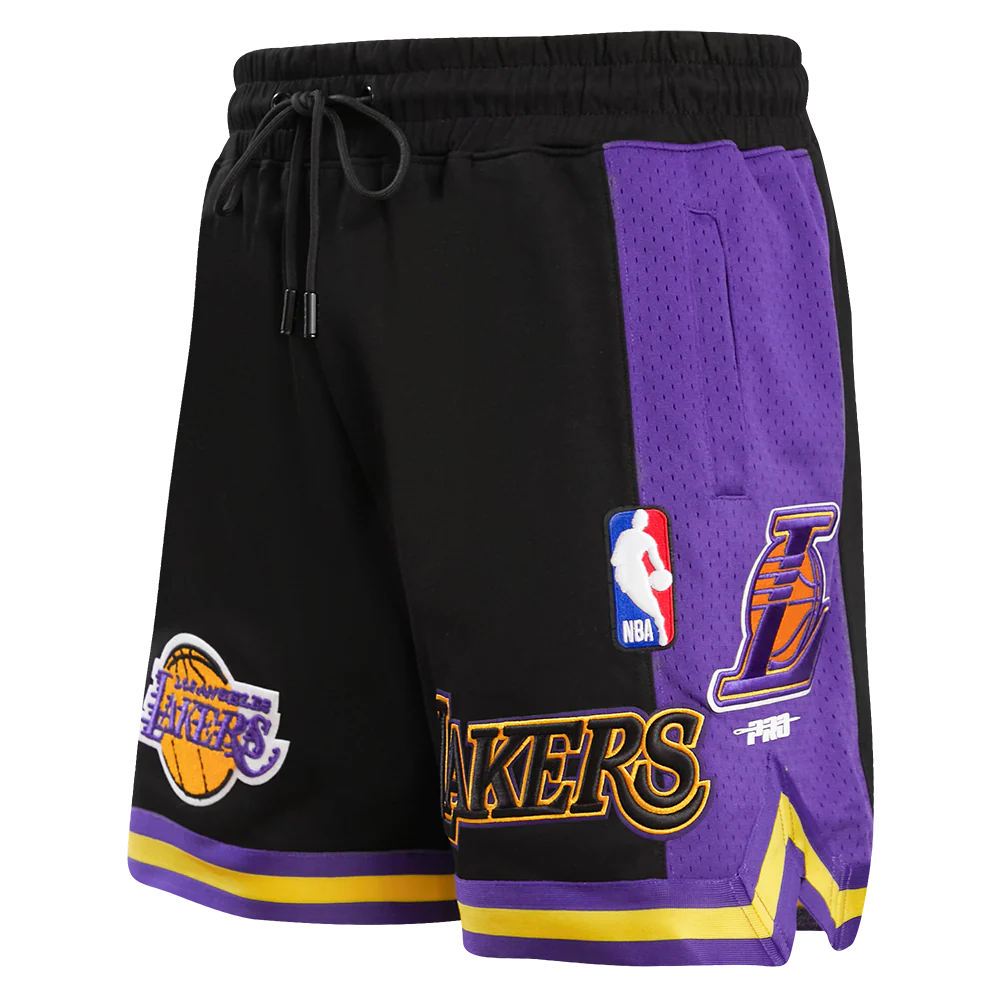 NBA LOS ANGELES LAKERS RETRO CLASSIC MEN'S 2.0 SHORT (BLACK/PURPLE/YELLOW) - Image 5