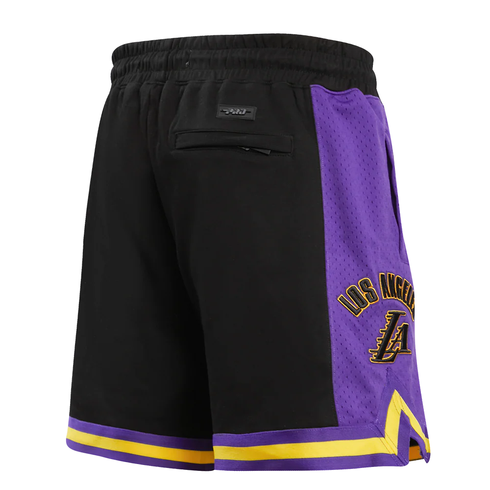 NBA LOS ANGELES LAKERS RETRO CLASSIC MEN'S 2.0 SHORT (BLACK/PURPLE/YELLOW) - Image 6