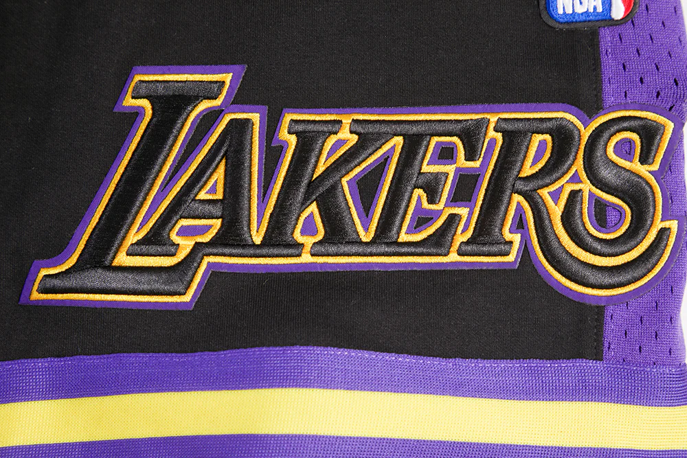 NBA LOS ANGELES LAKERS RETRO CLASSIC MEN'S 2.0 SHORT (BLACK/PURPLE/YELLOW) - Image 9