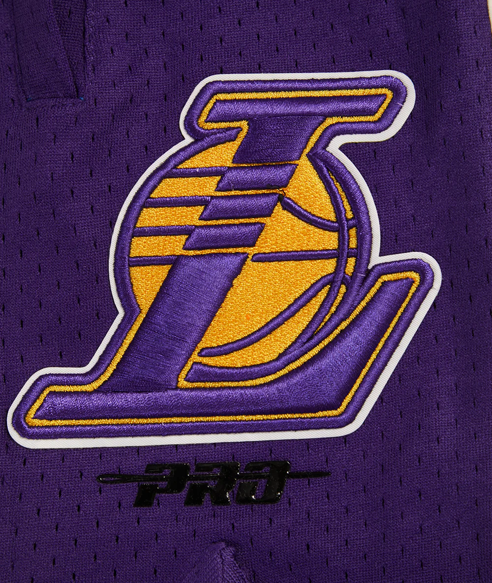 NBA LOS ANGELES LAKERS RETRO CLASSIC MEN'S 2.0 SHORT (EGGSHELL/PURPLE) - Image 10