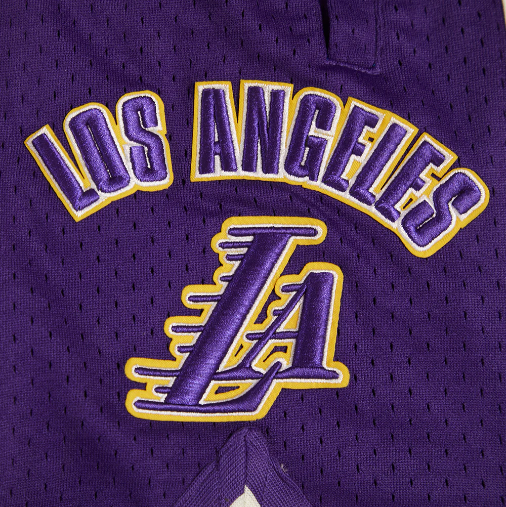 NBA LOS ANGELES LAKERS RETRO CLASSIC MEN'S 2.0 SHORT (EGGSHELL/PURPLE) - Image 11