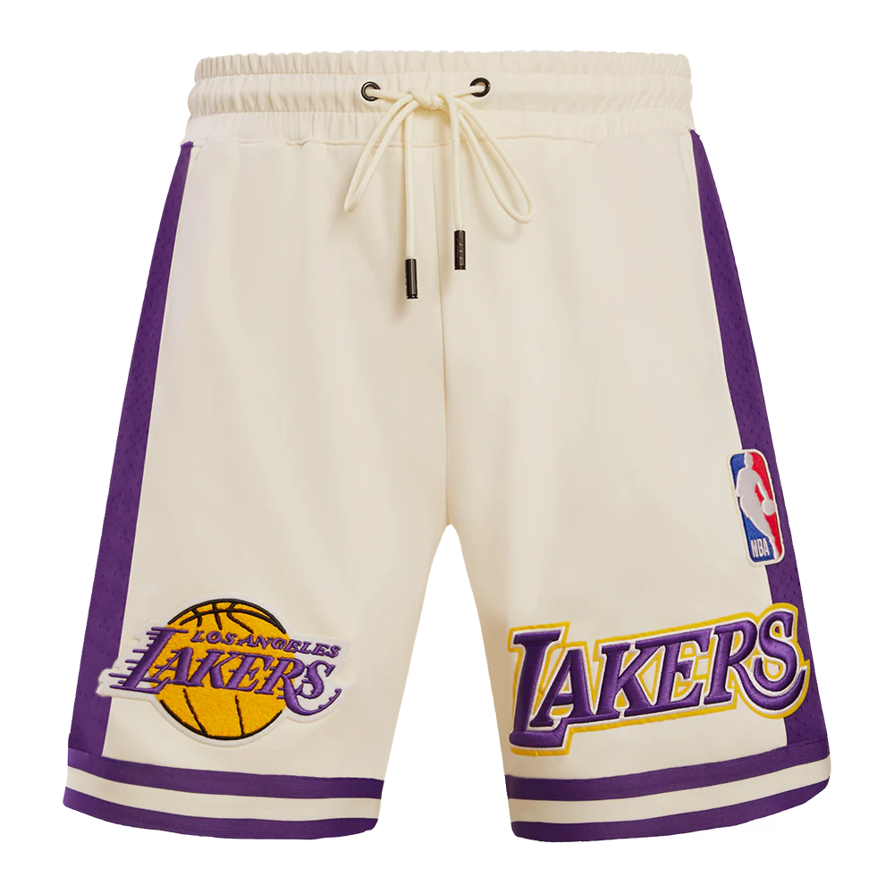 NBA LOS ANGELES LAKERS RETRO CLASSIC MEN'S 2.0 SHORT (EGGSHELL/PURPLE) - Image 4