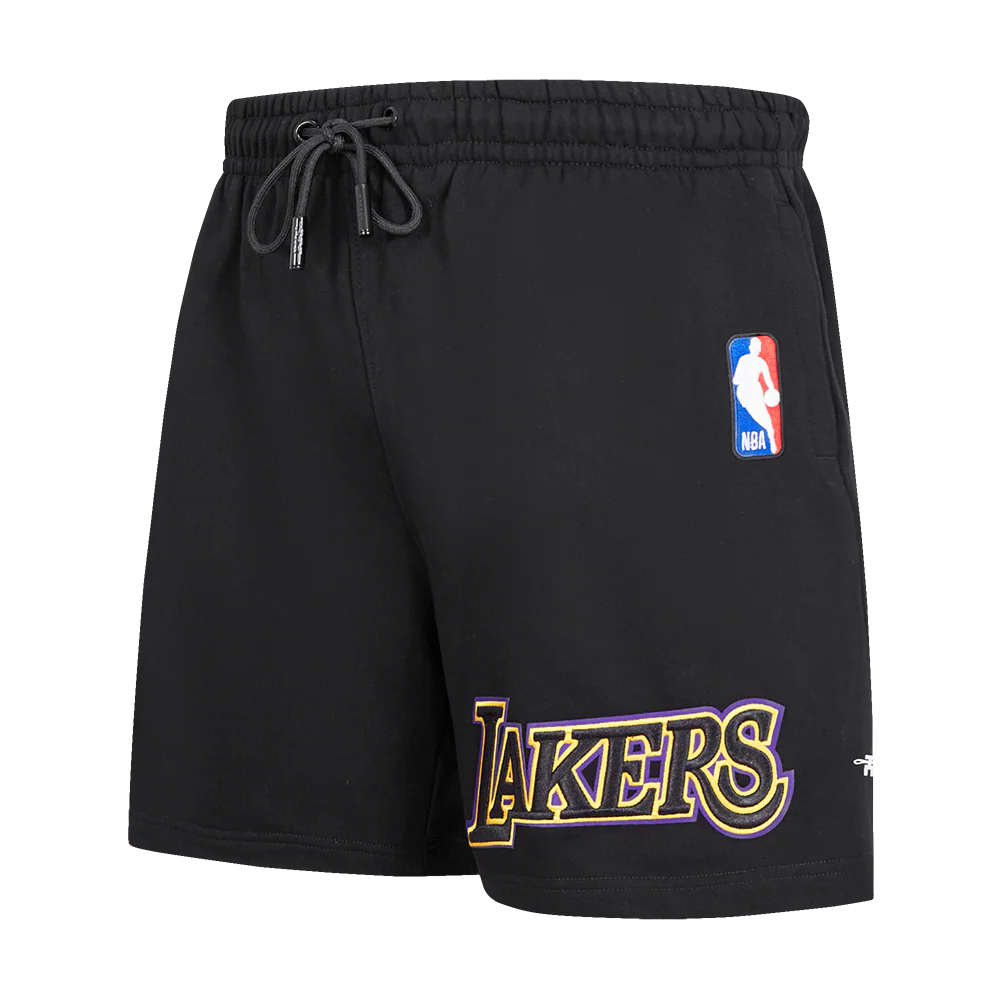 NBA LOS ANGELES LAKERS RETRO CLASSIC MEN'S SHORT (BLACK) - Image 4