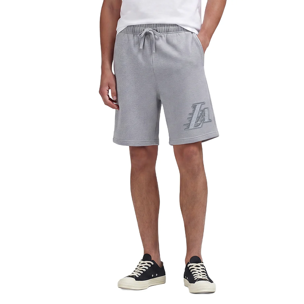 NBA LOS ANGELES LAKERS NEUTRAL MEN'S SHORT (DARK HEATHER GRAY)