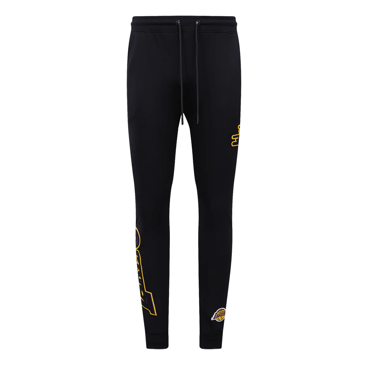 NBA LOS ANGELES LAKERS CLASSIC CHENILLE MEN'S JOGGER (BLACK) - Image 3