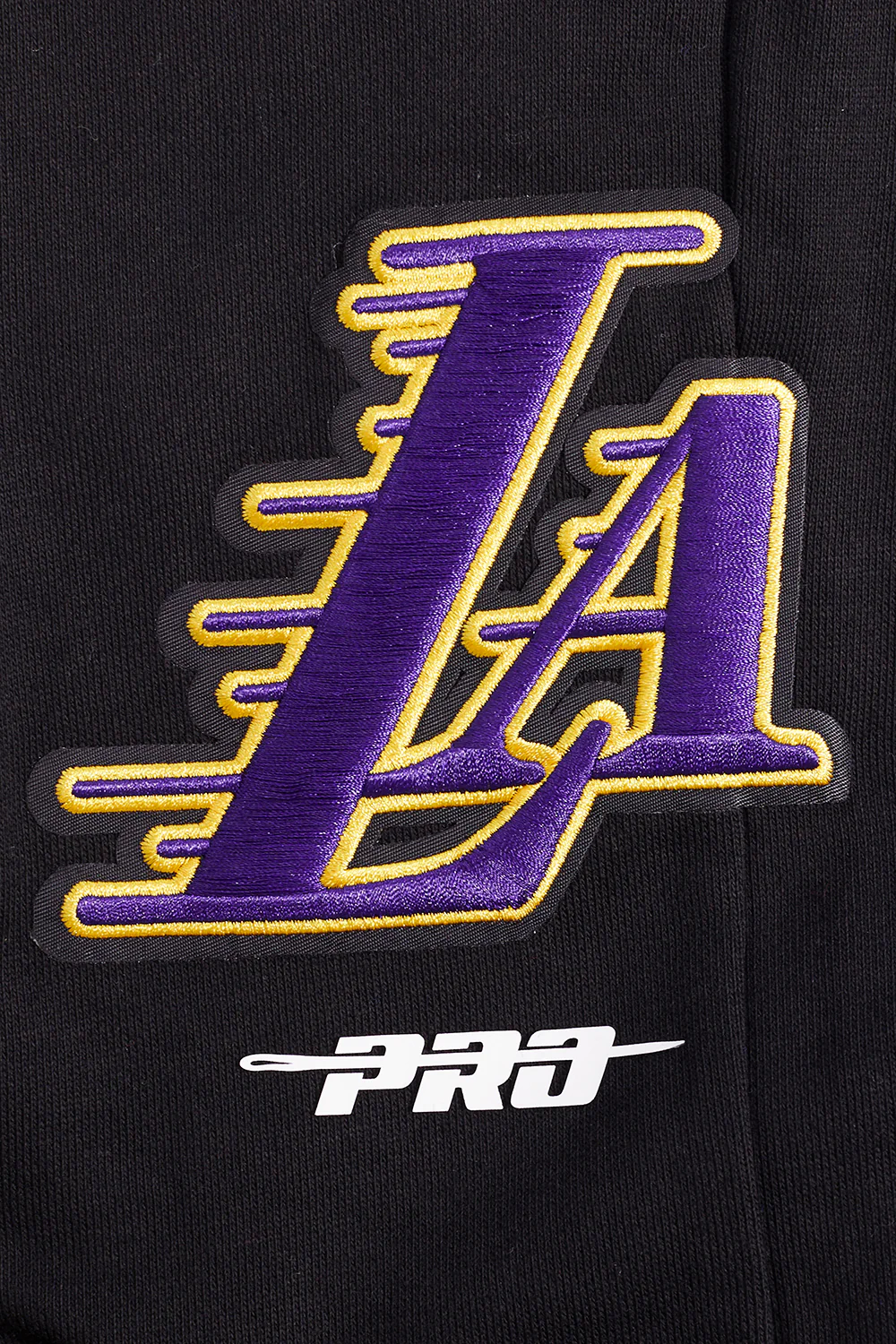 NBA LOS ANGELES LAKERS SCRIPT TAIL MEN'S RIB FLEECE SWEATPANT (BLACK/PURPLE) - Image 7