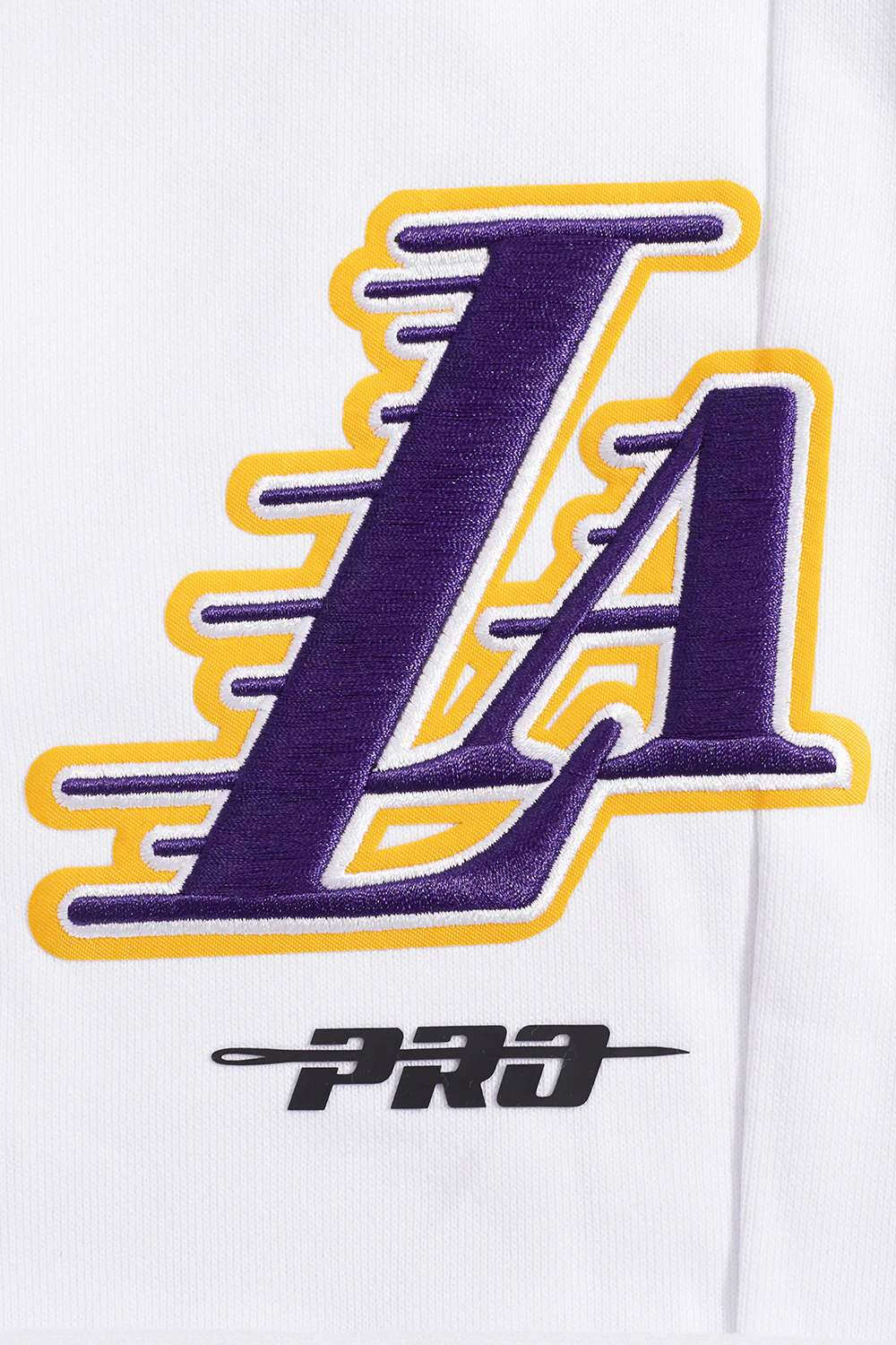NBA LOS ANGELES LAKERS SCRIPT TAIL MEN'S RIB FLEECE SWEATPANT (WHITE/BLACK) - Image 6