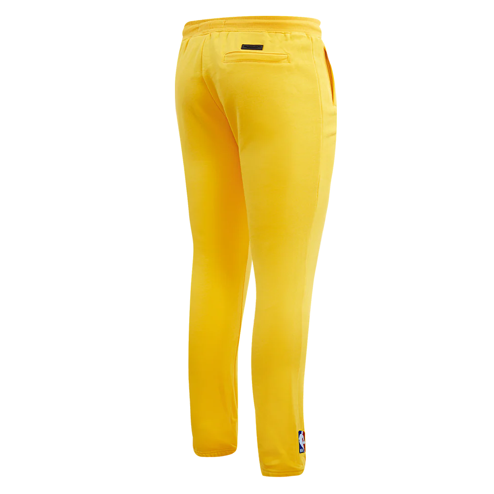 NBA LOS ANGELES LAKERS OLD ENGLISH MEN'S SWEATPANT (YELLOW) - Image 3