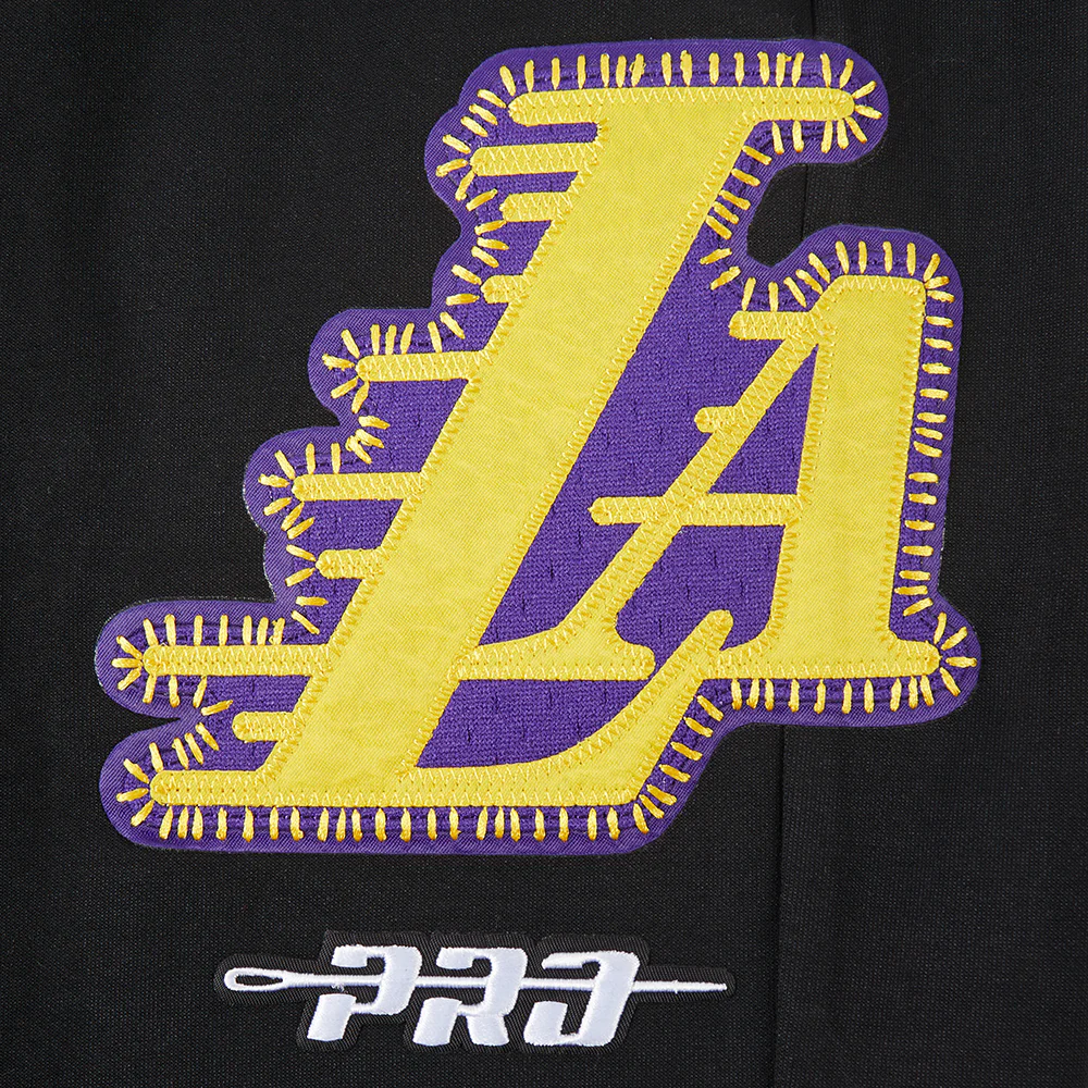 NBA LOS ANGELES LAKERS DIY PICK STITCH MEN'S DOUBLE KNIT JOGGER (BLACK) - Image 5