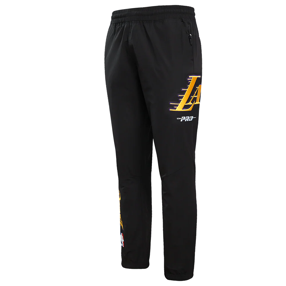 NBA LOS ANGELES LAKERS CLASSIC WIND SUIT MEN'S WOVEN PANT (BLACK)