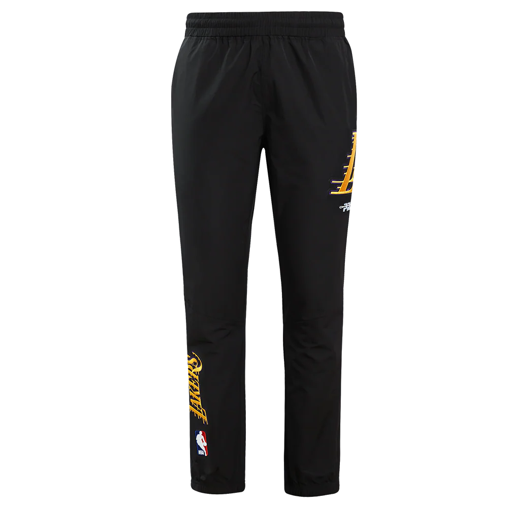 NBA LOS ANGELES LAKERS CLASSIC WIND SUIT MEN'S WOVEN PANT (BLACK) - Image 2
