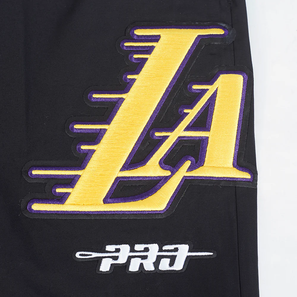 NBA LOS ANGELES LAKERS CLASSIC WIND SUIT MEN'S WOVEN PANT (BLACK) - Image 5