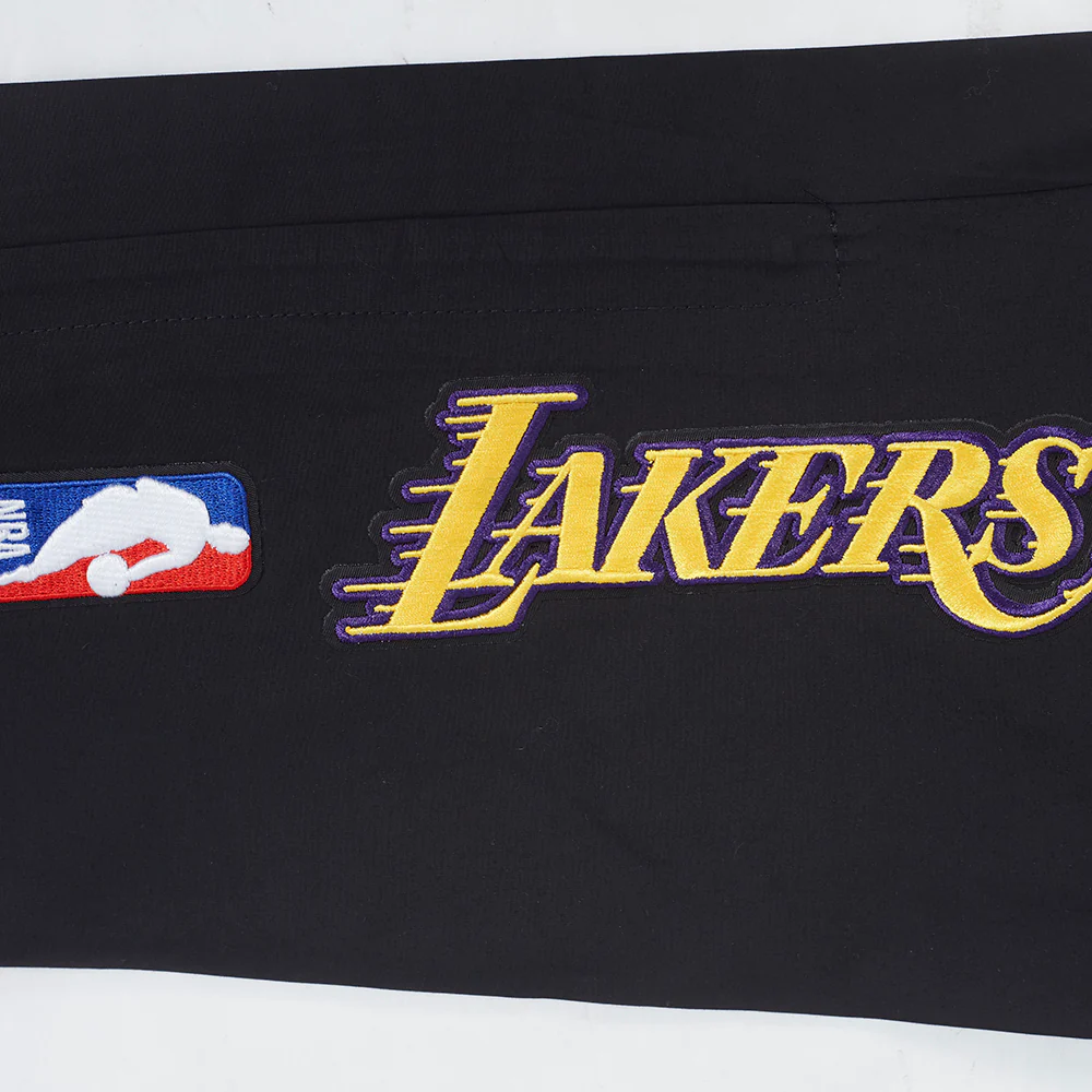 NBA LOS ANGELES LAKERS CLASSIC WIND SUIT MEN'S WOVEN PANT (BLACK) - Image 6