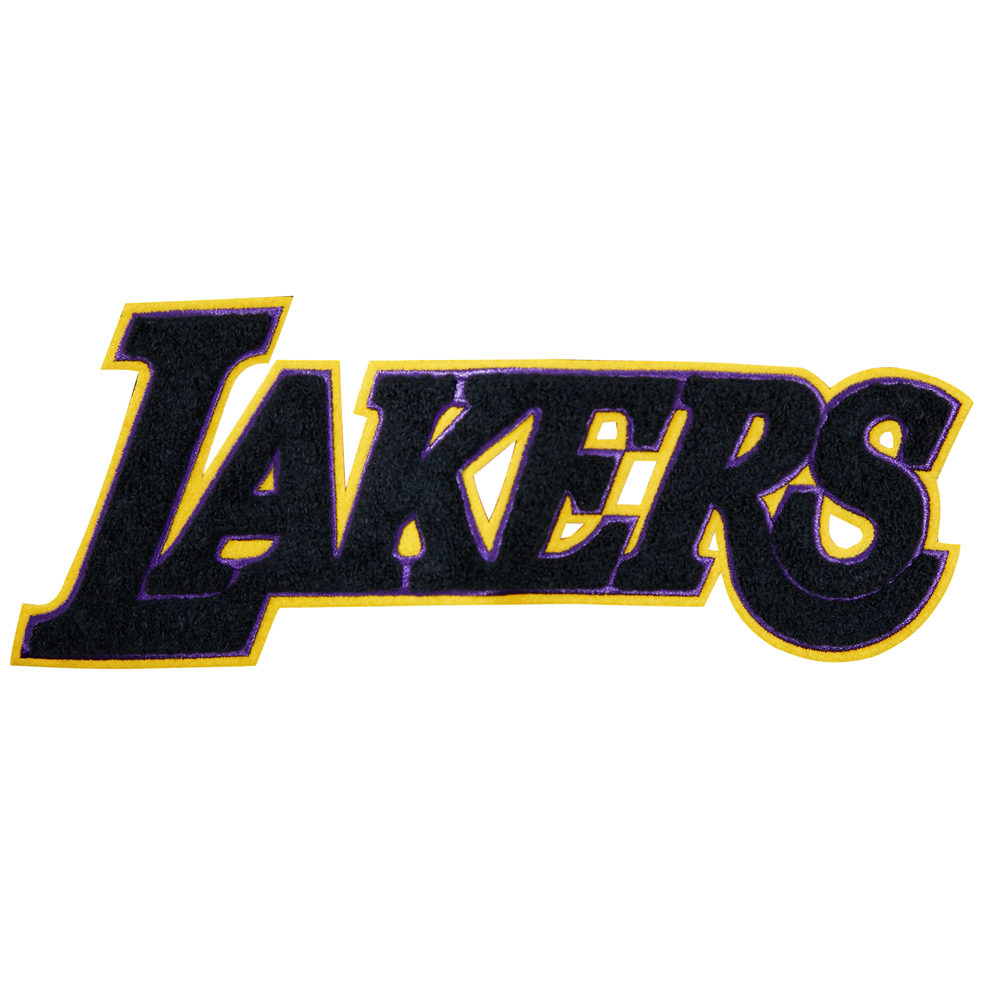 NBA LOS ANGELES LAKERS CLASSIC CHENILLE MEN'S PULLOVER HOODIE (BLACK) - Image 12
