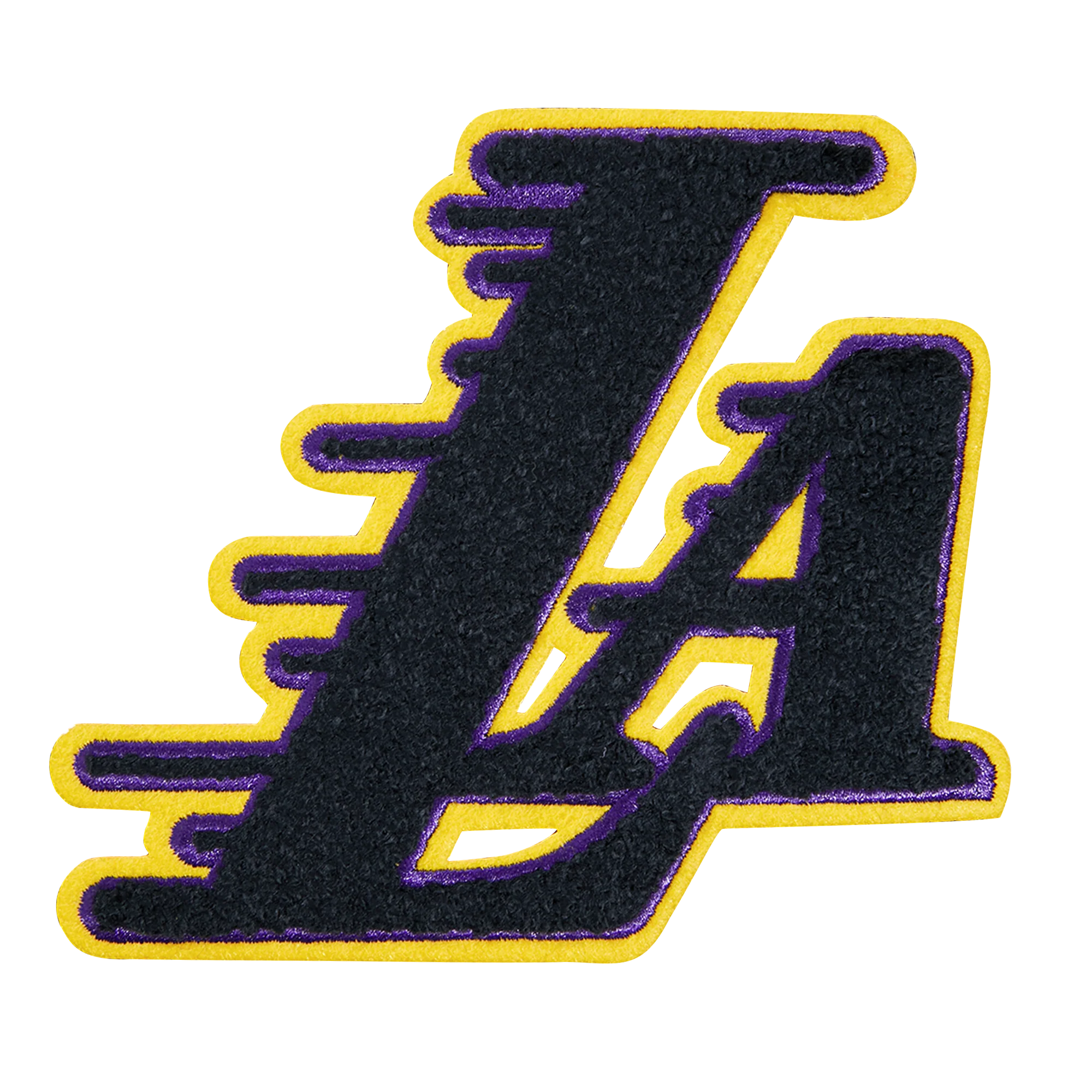 NBA LOS ANGELES LAKERS CLASSIC CHENILLE MEN'S PULLOVER HOODIE (BLACK) - Image 5