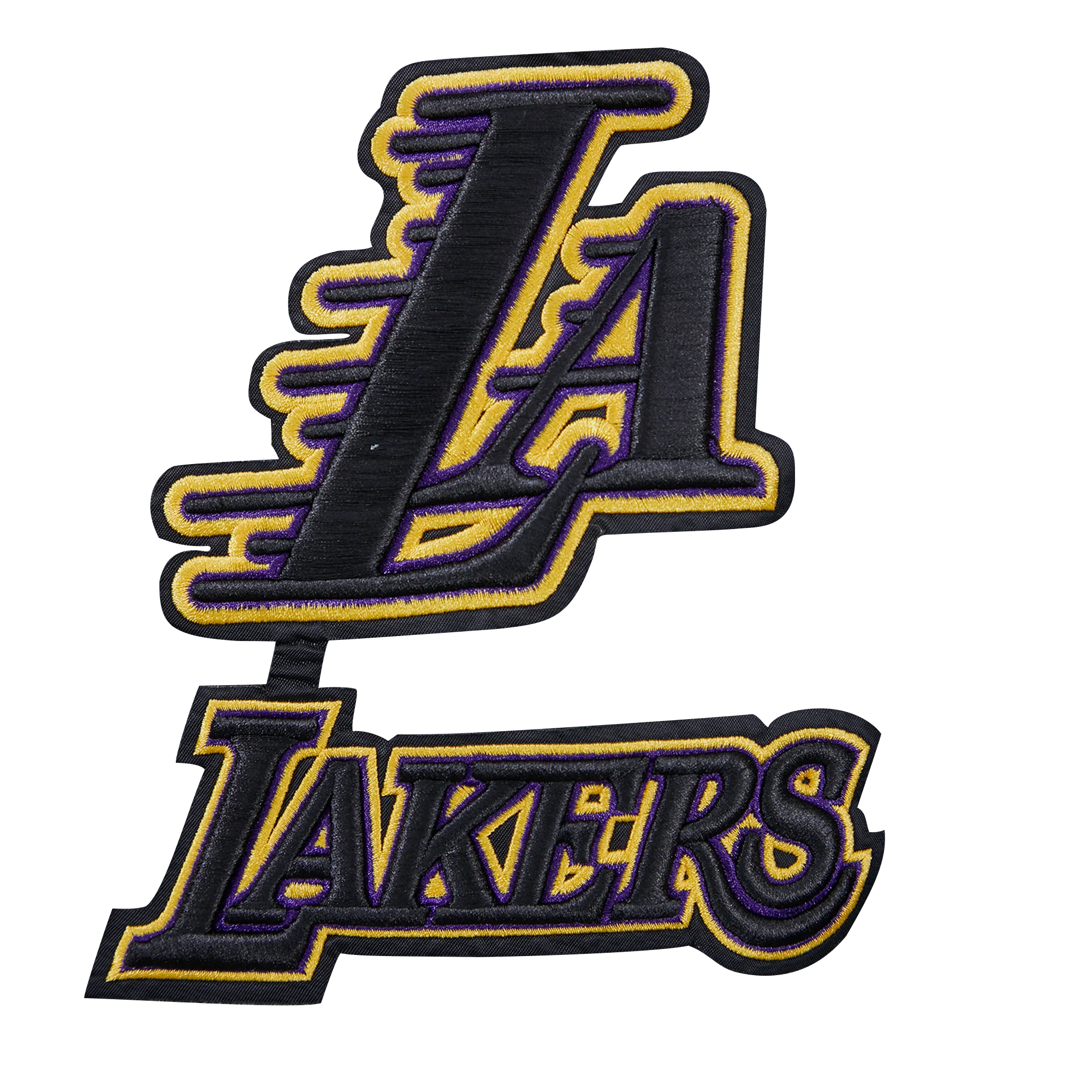 NBA LOS ANGELES LAKERS CLASSIC CHENILLE MEN'S PULLOVER HOODIE (BLACK) - Image 7