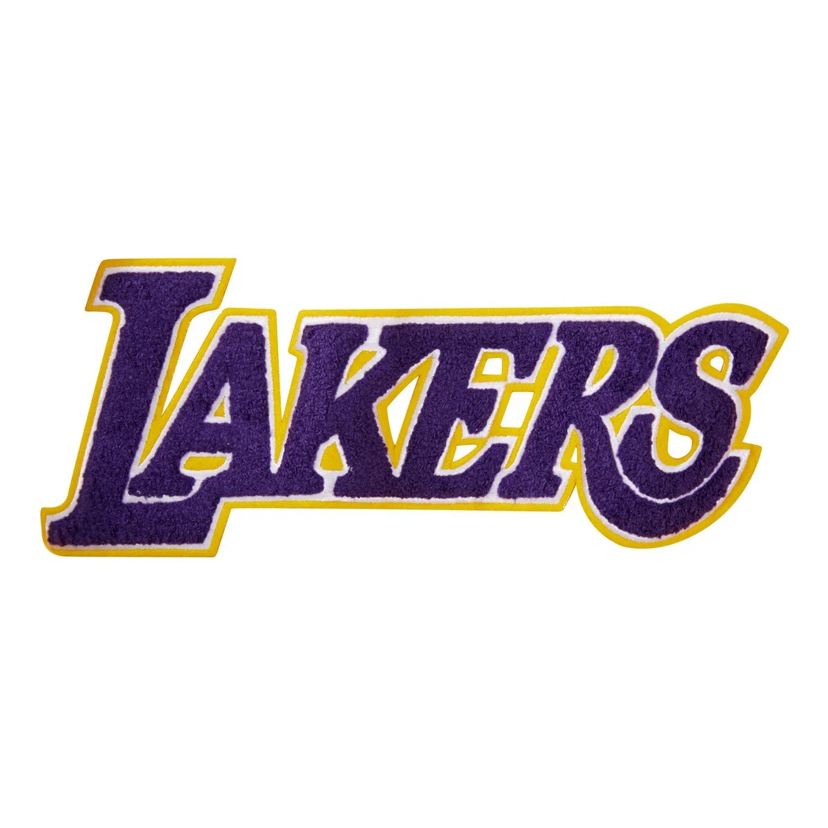 NBA LOS ANGELES LAKERS CLASSIC CHENILLE MEN'S PULLOVER HOODIE (WHITE) - Image 5