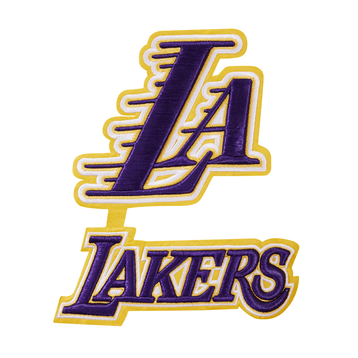 NBA LOS ANGELES LAKERS CLASSIC CHENILLE MEN'S PULLOVER HOODIE (WHITE) - Image 7