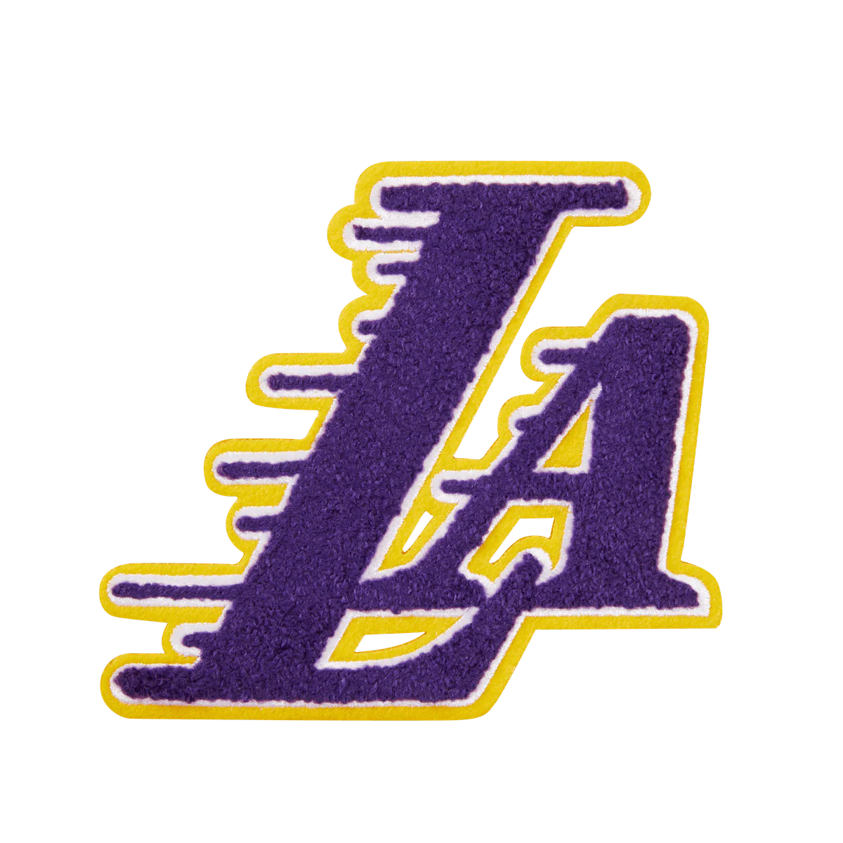 NBA LOS ANGELES LAKERS CLASSIC CHENILLE MEN'S PULLOVER HOODIE (WHITE) - Image 8