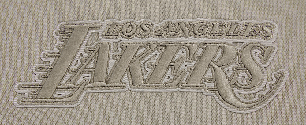NBA LOS ANGELES LAKERS WINGSPAN MEN'S DROP SHOULDER FLEECE PULLOVER HOODIE (TAUPE) - Image 9